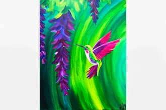 Paint Nite: Swallow-Tailed Hummingbird